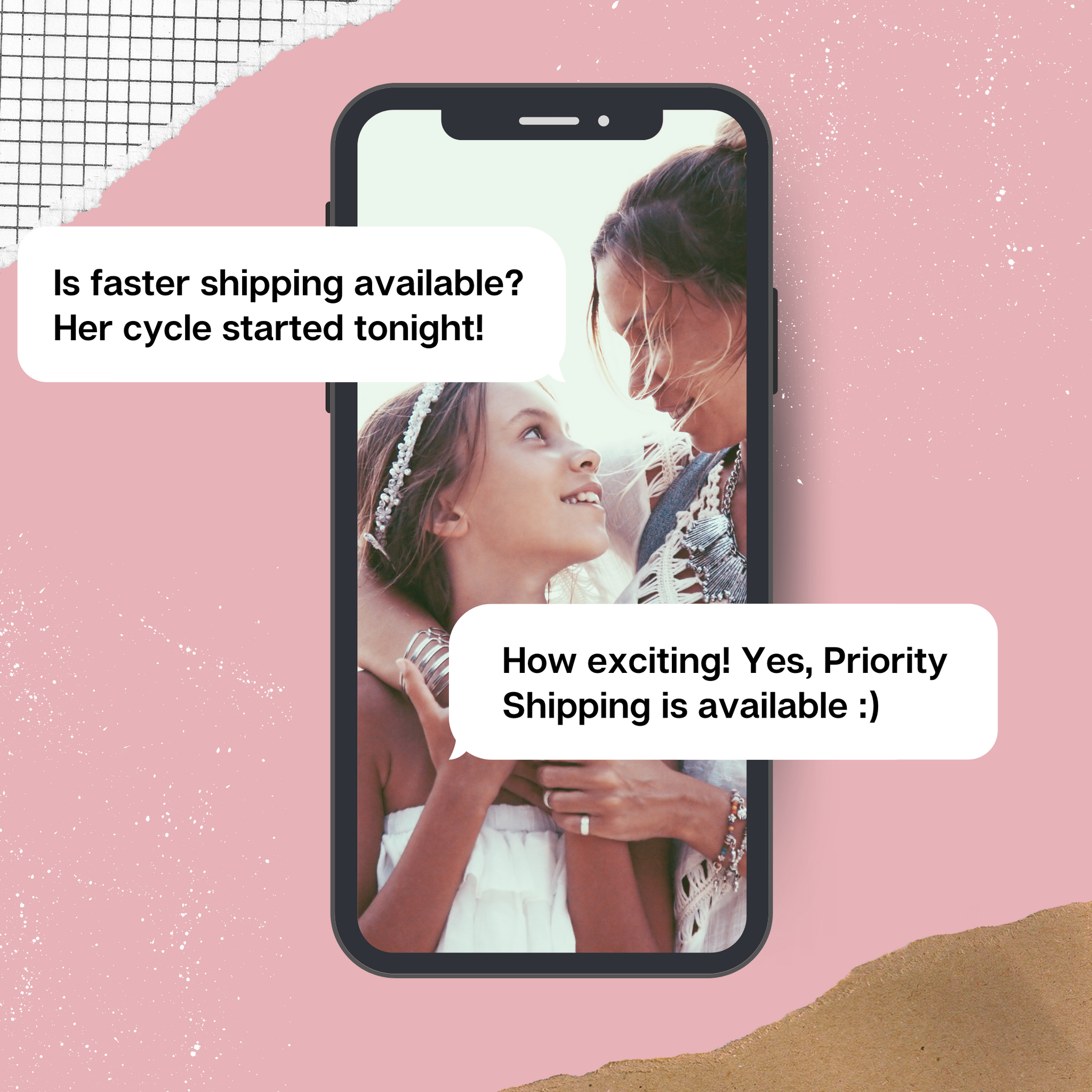 Priority Shipping for First Period Kits