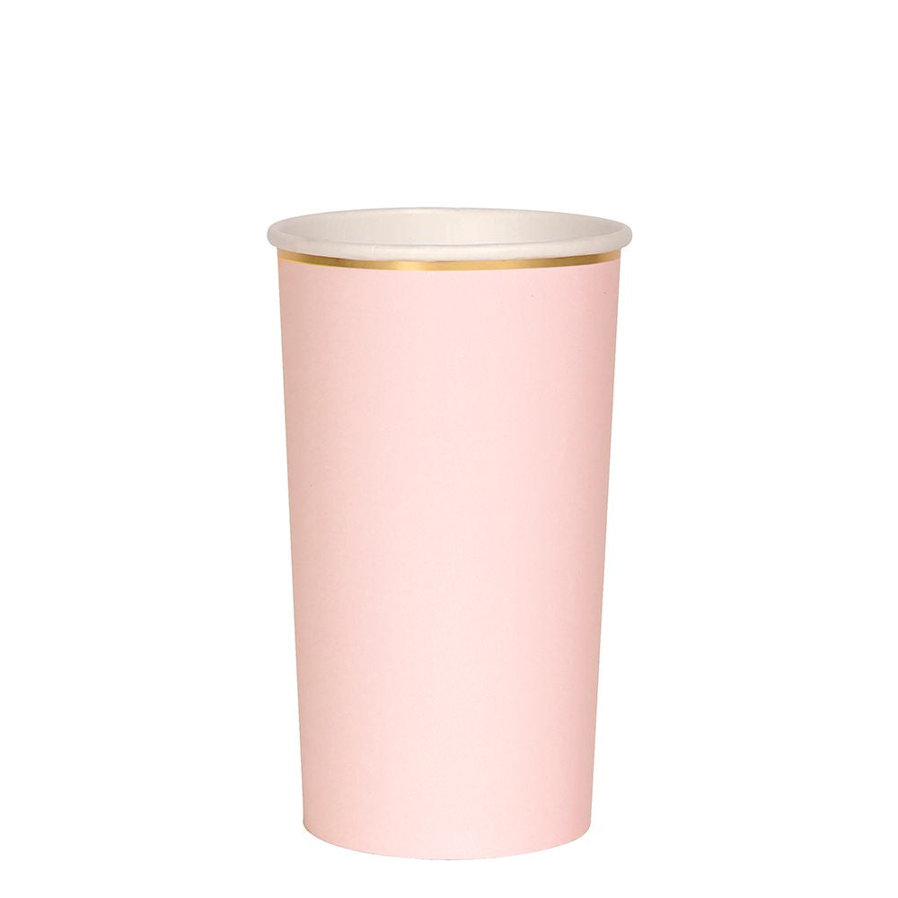 Meri Meri Dusky Pink Highball Cups (8 count)