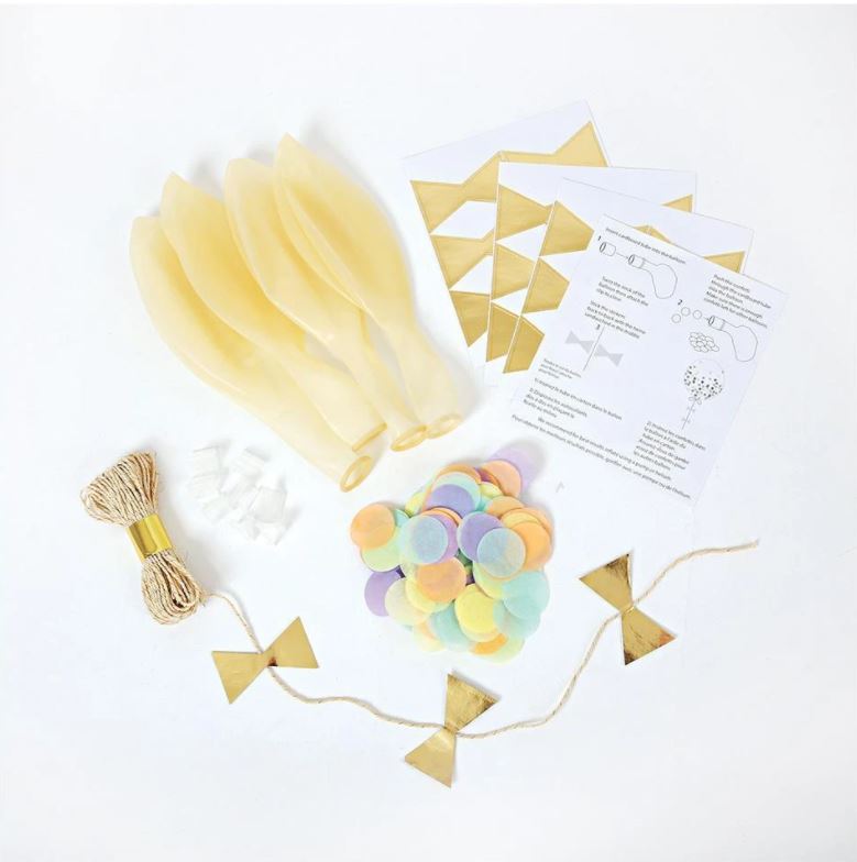 Meri Meri Pastel Confetti Balloon Kit (8 Count)
