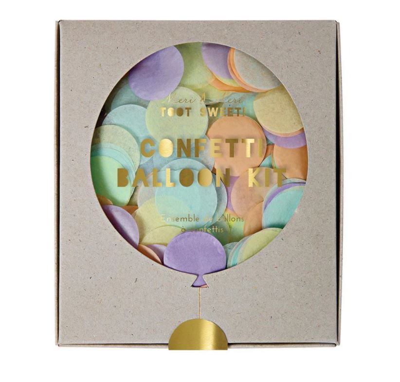 Meri Meri Pastel Confetti Balloon Kit (8 Count)