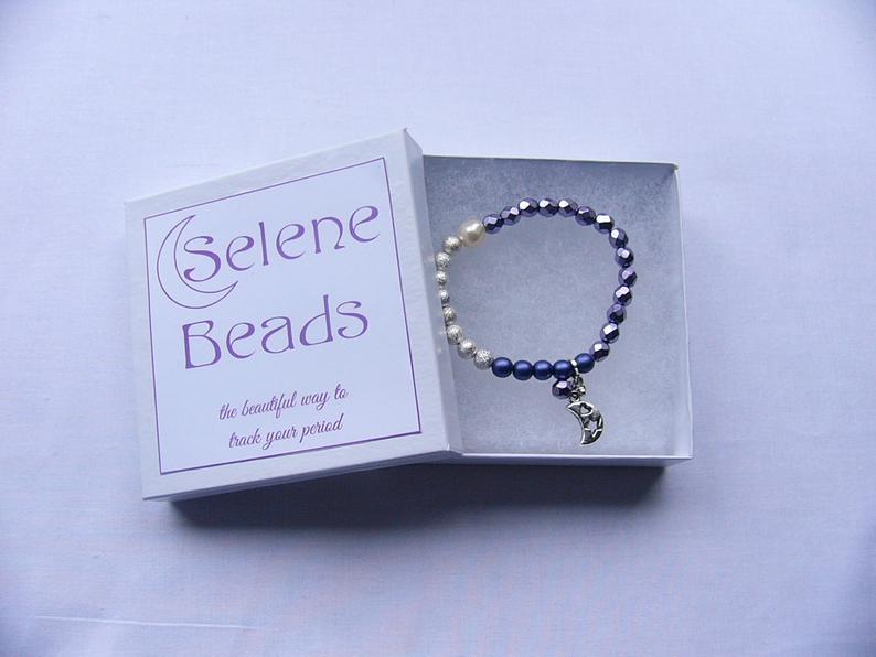 Selene Beads - Purple &amp; Silver/Gold