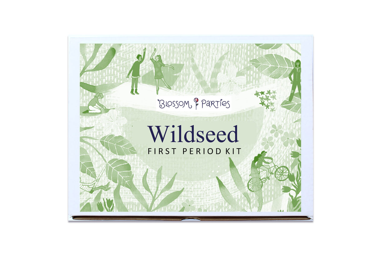 Wildseed First Period Kit (with Biodegradable Pads) Neutral, Non-Binary, Trans